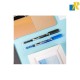 Deli Think 0.5mm Roller Pen Blue/Black 12 pcs Item No.Q300-BL / Q300-BK