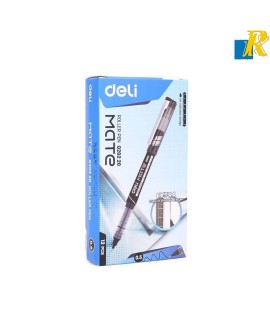 Deli Mate Roller Pen 0.5mm Black/Blue 12 pcs Item No.Q20220/Q20230