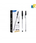 Deli Q1 Ball Point Pen 0.7mm 12pcs, Black / Blue Item No.Q1-BK / Q1-BL