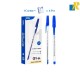 Deli Q1 Ball Point Pen 0.7mm 12pcs, Black / Blue Item No.Q1-BK / Q1-BL