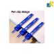 Deli Gel Pen 0.5mm Blue Bullet Tip Item No.Q10430