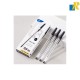 Deli Ball Point Pen 1.0mm Tip 12 Pcs Black / Blue Item No.Q3-BK / Q3-BL