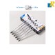 Deli Ball Point Pen 1.0mm Tip 12 Pcs Black / Blue Item No.Q3-BK / Q3-BL