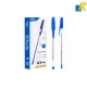 Deli Ball Point Pen 1.0mm Tip 12 Pcs Black / Blue Item No.Q3-BK / Q3-BL