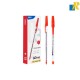 Deli Ball Point Pen 1.0mm Tip 12 Pcs Black / Blue Item No.Q3-BK / Q3-BL