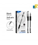 Deli Gel Pen 0.5MM  Black / Red Item No.6600S