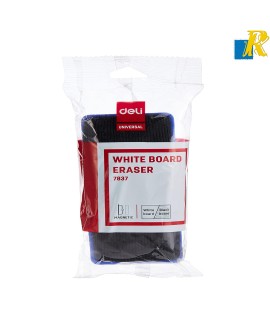 Deli White/Black Board Eraser With Magnet Assorted Colors Item No.7837