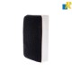 Deli White/Black Board Eraser With Magnet Assorted Colors Item No.7837