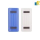 Deli White/Black Board Eraser With Magnet Assorted Colors Item No.7837