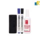 Deli Universal White Board Cleaning Set (Cleanser + Marker + Eraser/Duster) Item No.7839