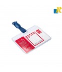 Deli Start Name Badge Card Holders with Clips 90x54mm 50 PCS/Box Item No.5752