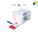 Deli Start Name Badge Card Holders with Clips 90x54mm 50 PCS/Box Item No.5752