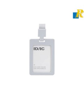 Deli Silicone ID/IC Holder Grey Item No.8317