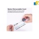 Deli Retractable Easy Buckle  ID Card Lanyard Rope Metal Clip Buckle Black Item No.8309