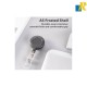 Deli Retractable Easy Buckle  ID Card Lanyard Rope Metal Clip Buckle Black Item No.8309