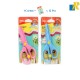 Deli Bumpees Plastic Scissors, Multicolor Item No.D60402