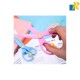 Deli Bumpees Plastic Scissors, Multicolor Item No.D60402