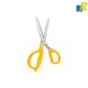 Deli Ergo Stainless Steel Multipurpose Regular Scissors Sharp Blade 210mm Pack of 1 Item No.77758