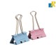 Deli Effortless Metal Binder Clip 50mm assorted packaging 12 pcs,4 Colors Item No.8551S