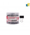 Deli Essential Binder Clip Black 15mm 60 Pcs Item No.8566A