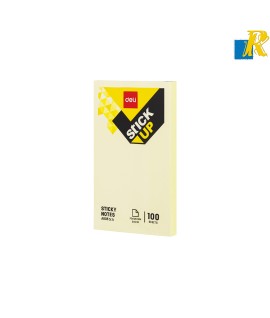 Deli Stick Up Sticky Notes 76x126mm Yellow Colour 100 Sheets Item No.A00553