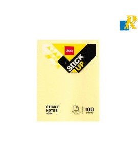 Deli Stick Up Sticky Notes 76x5101mm Yellow Colour 100 Sheets Item No.A00453