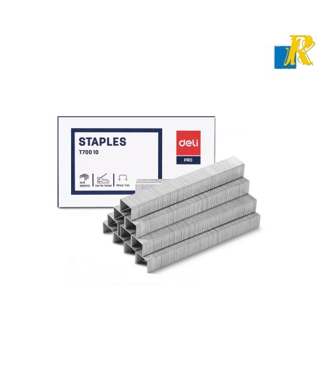Deli Pro Tracker Staples 13/8, Silver 1000 Pcs Item No.T70010
