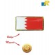 Bahrain Flag Metal Badge - Magnet