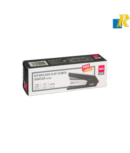 Deli Exceed Effortless Flat Clinch Stapler 30 Sheet Capacity Item No.0433S