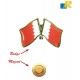 Bahrain Flag Metal Badge - Magnet