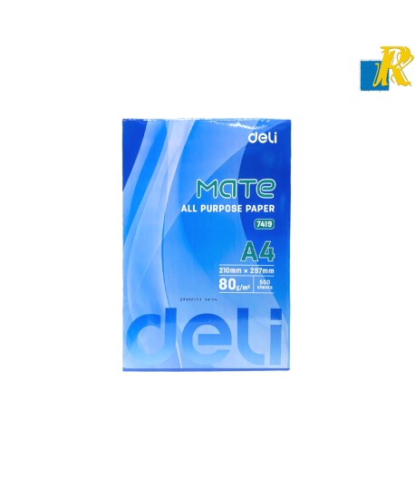 Deli Mate All Purpose Paper A4 - 500 Sheets - 210x297mm,80g/m Item No.7419