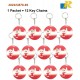 Keychain Button Badge with Mirror -58mm