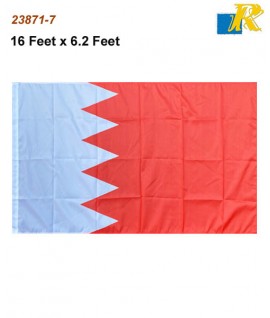 Bahrain National Flag 16*6.2 Feet Rectangle Outdoor Flag (Polyester)