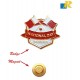 Bahrain Flag Metal Badge - Magnet