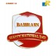 Bahrain Flag Metal Badge - Magnet